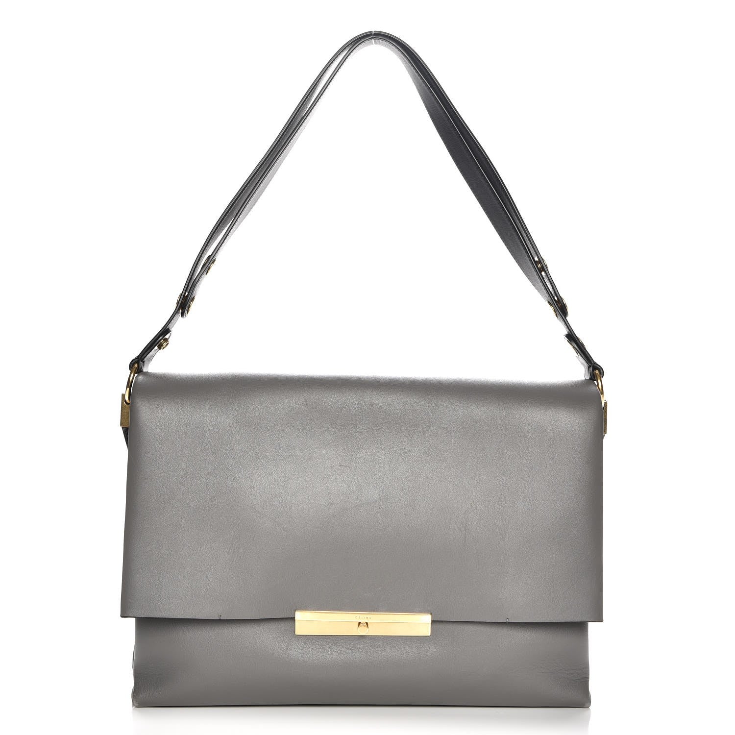 Celine Calfskin Blade Flap Gray 1 of 12