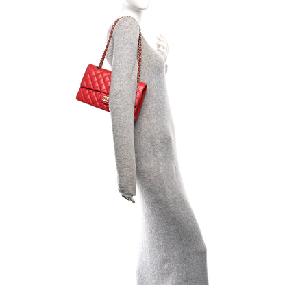 Chanel Lambskin Quilted Medium Double Flap Red 2 of 11