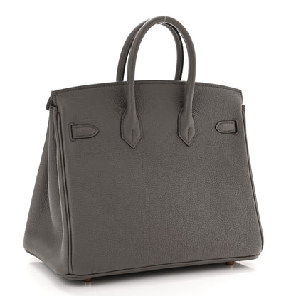 Hermes Togo Birkin 25 Etain 3 of 12