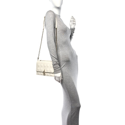 Christian Dior Lambskin Cannage My Dior Top Handle Bag White 2 of 11
