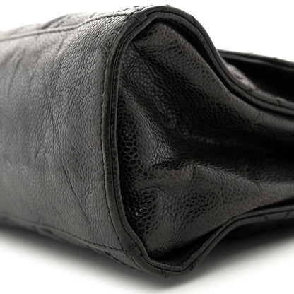 Chanel Crumpled Grained Calfskin Jumbo CC Crave Flap Dark Brown 11 of 15