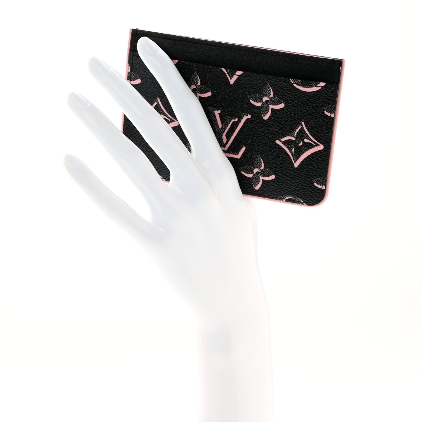 Monogram Fall for You LV Side-Up Card Holder Black