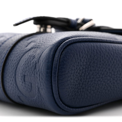 Gucci Piuma Calfskin Jumbo GG Embossed Small Messenger Bag Royale 10 of 11