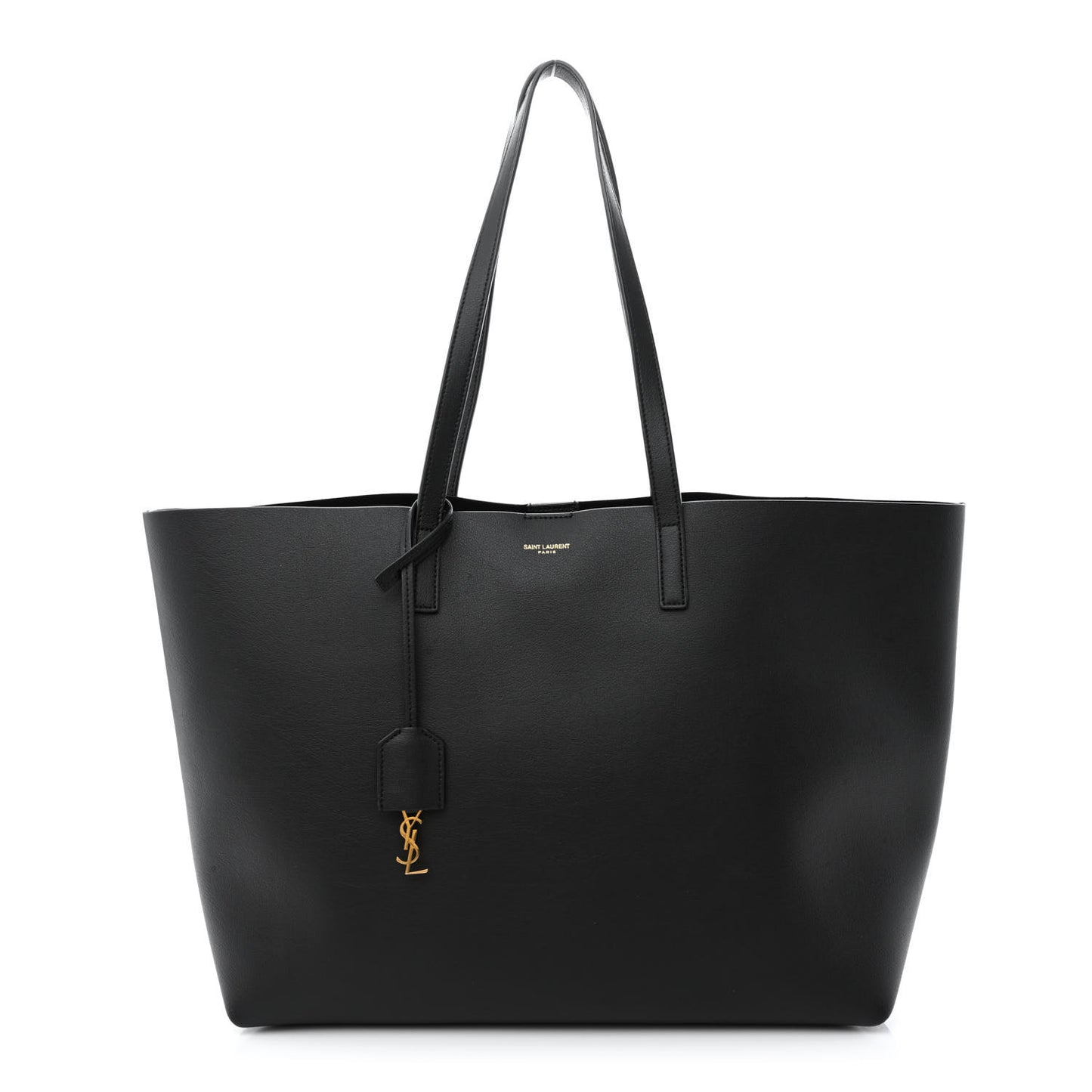 Calfskin Large Shopping Tote Black