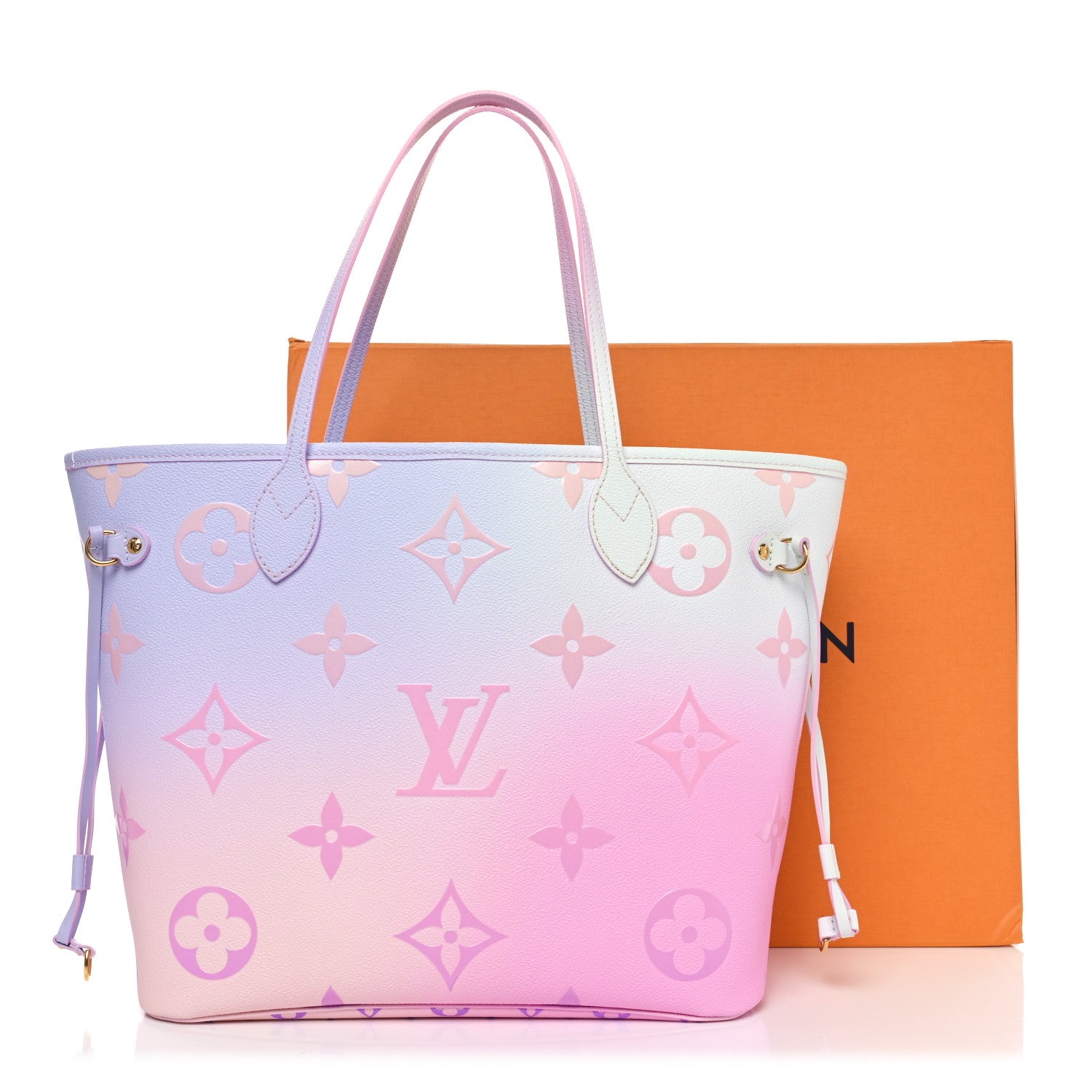 Louis Vuitton Monogram Giant Spring In The City Neverfull MM Sunrise Pastel 9 of 11