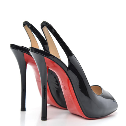 Christian Louboutin Patent Gamma Talon 120 Pumps 36.5 Black 4 of 9