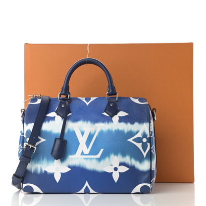 Louis Vuitton Monogram Escale Speedy Bandouliere 30 Blue 12 of 12