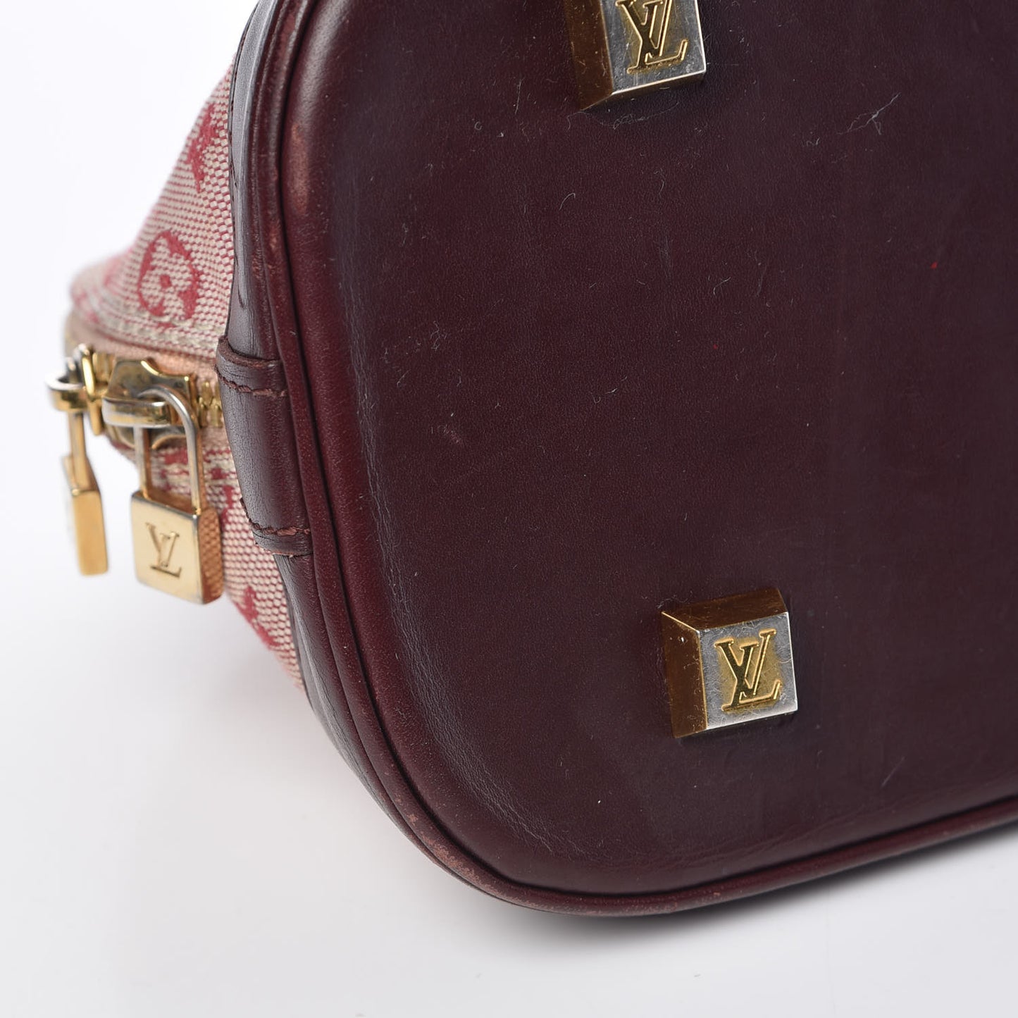 Mini Monogram Alma Long Cherry
