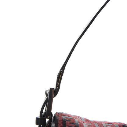 Fendi Zucchino Baguette Red Black 13 of 15