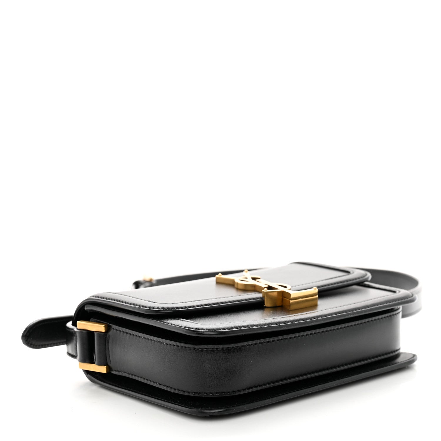 Saint Laurent Smooth Calfskin Small Solferino Satchel Black 4 of 11