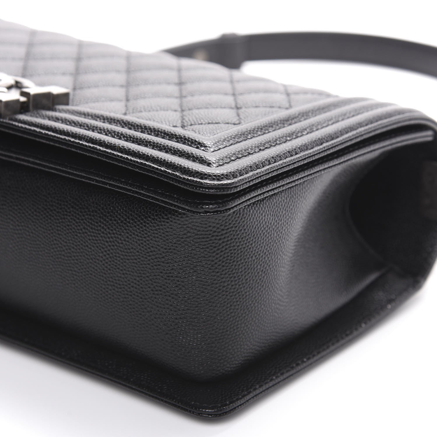 Chanel Caviar Quilted Medium Boy Flap Black 6 of 10