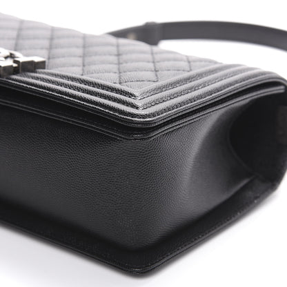 Chanel Caviar Quilted Medium Boy Flap Black 6 of 10
