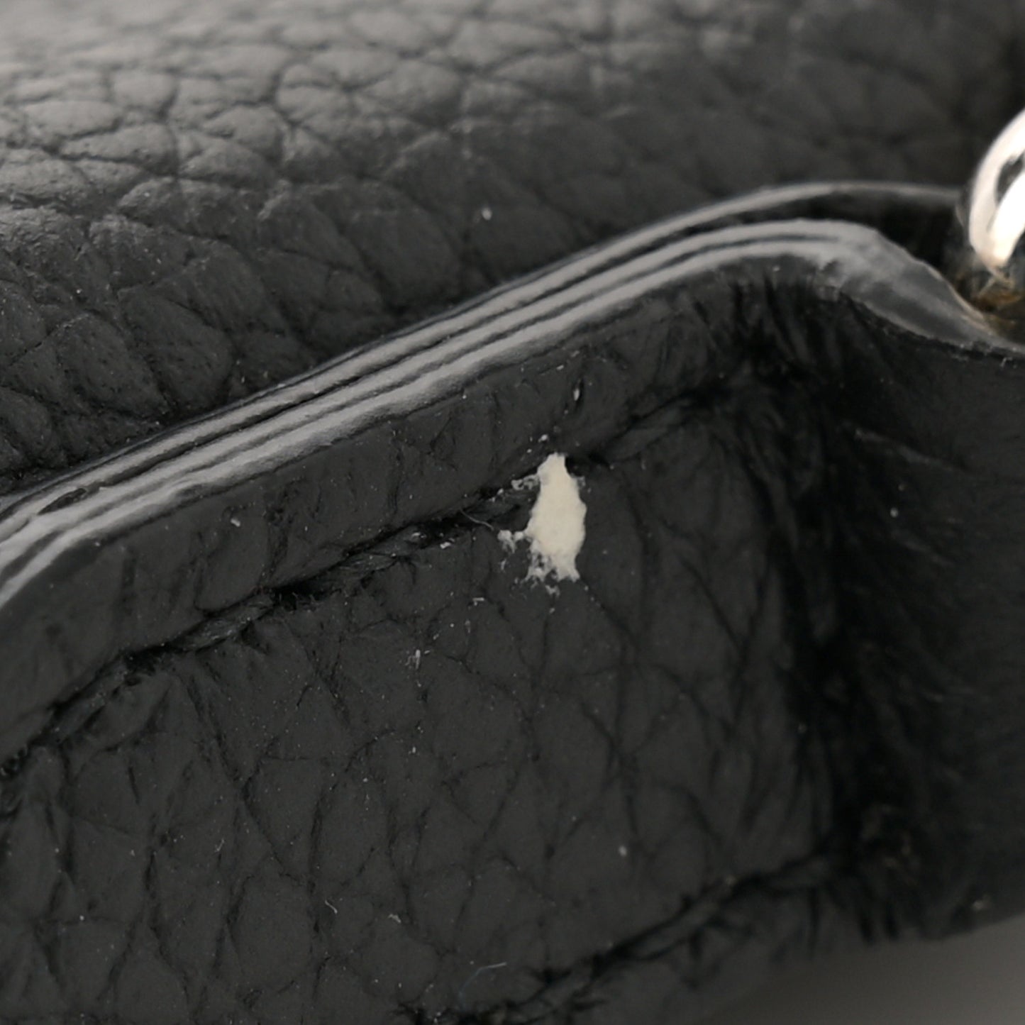 Grained Calfskin Peyton TB Crossbody Bag Black