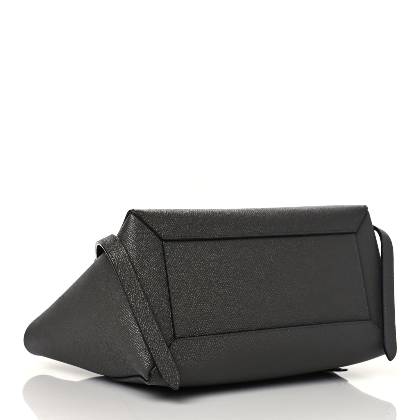 Grained Calfskin Micro Belt Bag Grey