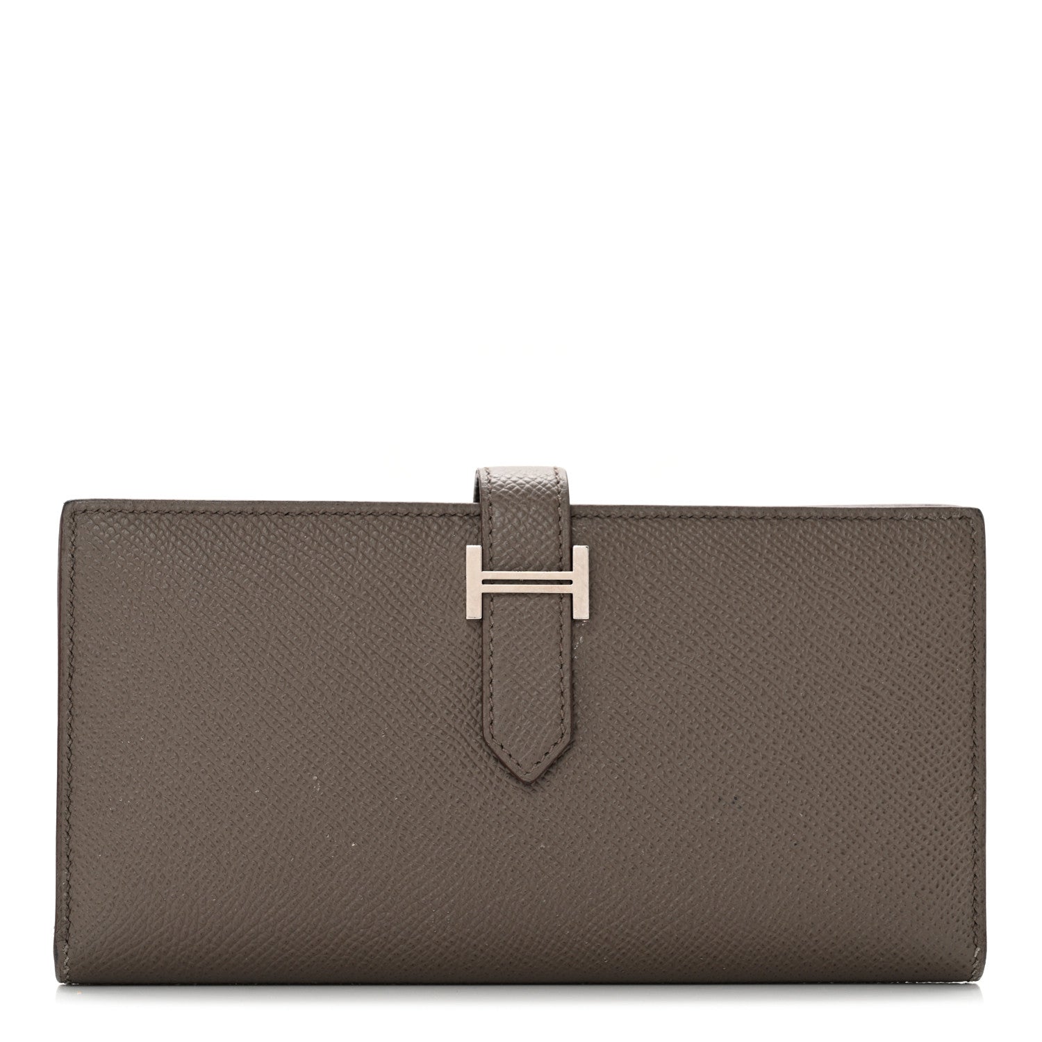Hermes Epsom Bearn Gusset Wallet Etain 1 of 11