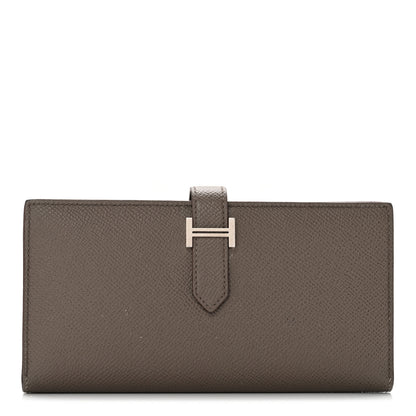 Hermes Epsom Bearn Gusset Wallet Etain 1 of 11