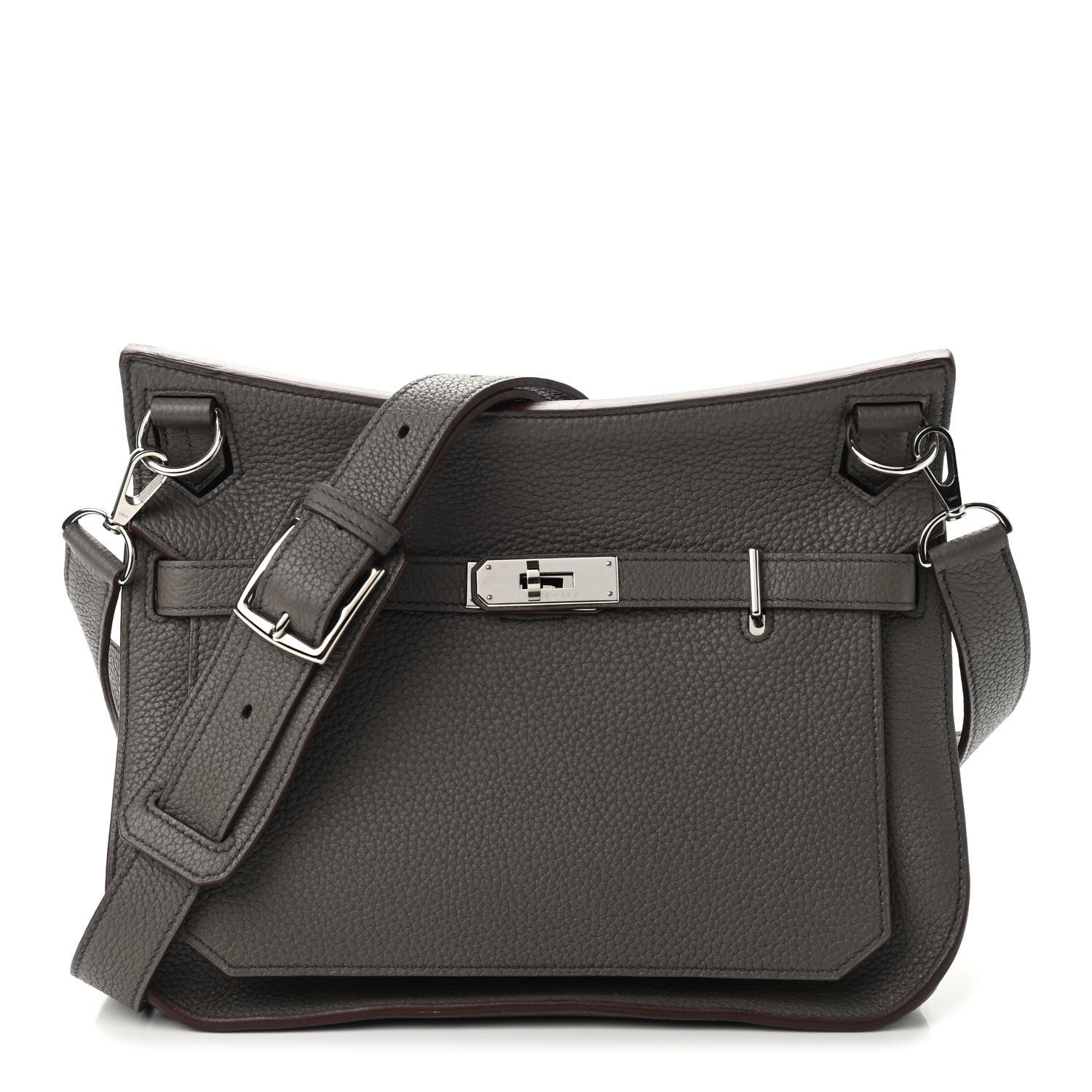 Hermes Taurillon Clemence Tri-Color Jypsiere 28 Etain Bleu Ocean Bleu Abysse 1 of 8