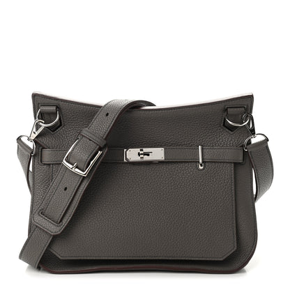 Hermes Taurillon Clemence Tri-Color Jypsiere 28 Etain Bleu Ocean Bleu Abysse 1 of 8
