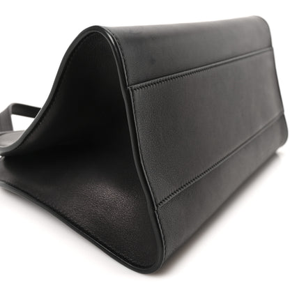 The Row Smooth Calfskin Peggy Bag Black 8 of 9