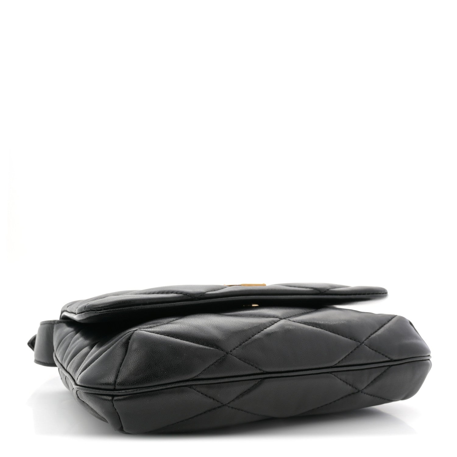 Saint Laurent Lambskin Quilted Le 57 Diamond Shoulder Bag Black 4 of 10