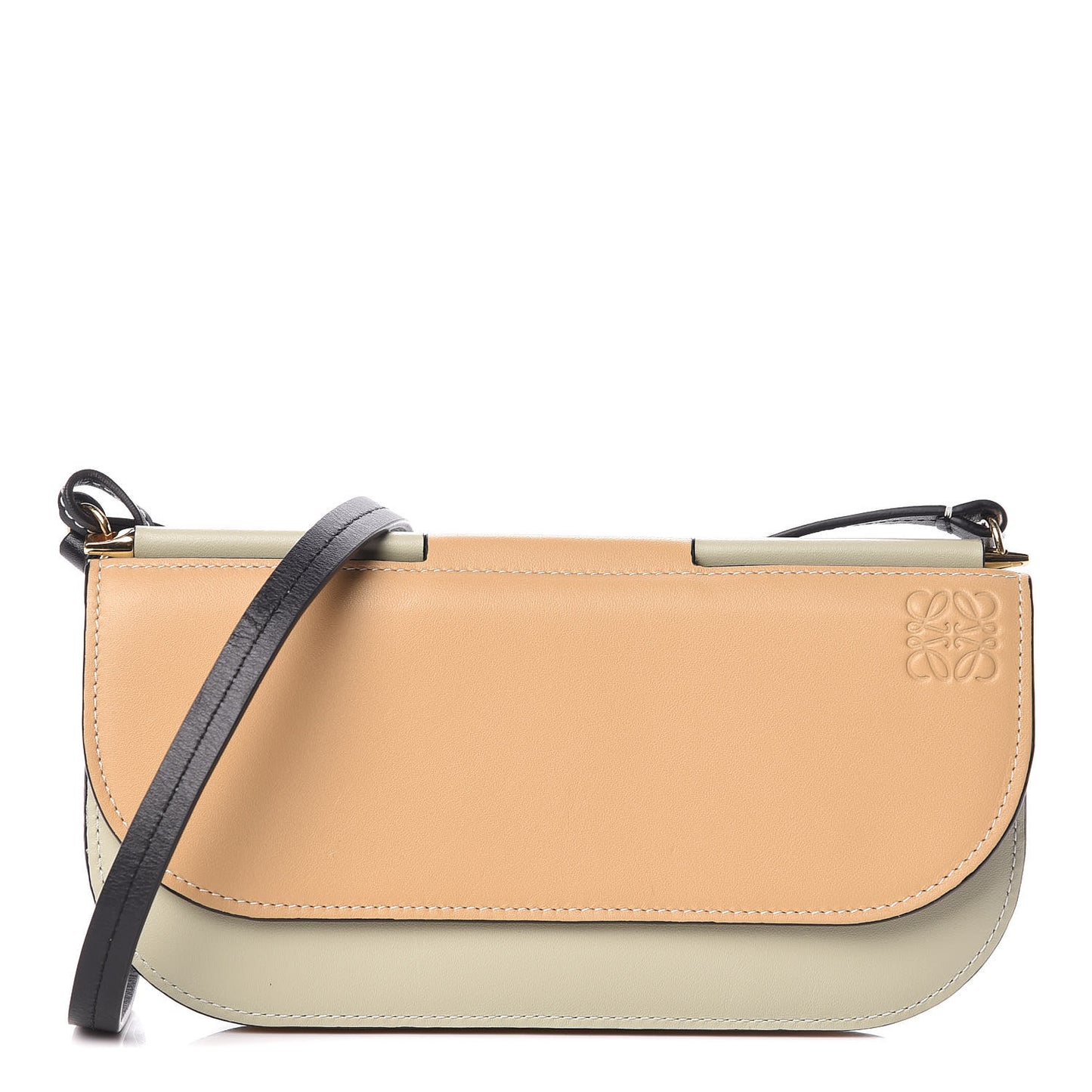 Smooth Calfskin Gate Pochette Gold Light Olive