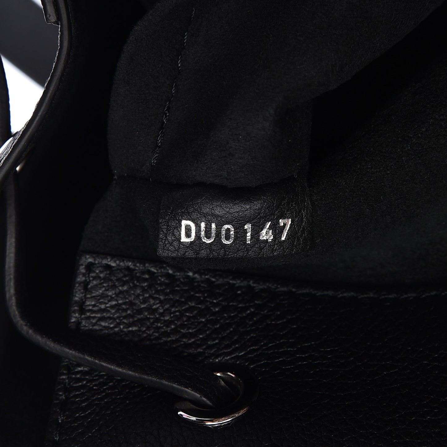 Calfskin Lockme Backpack Black