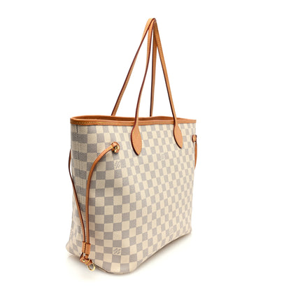 Louis Vuitton Damier Azur Neo Neverfull MM Rose Ballerine 4 of 10