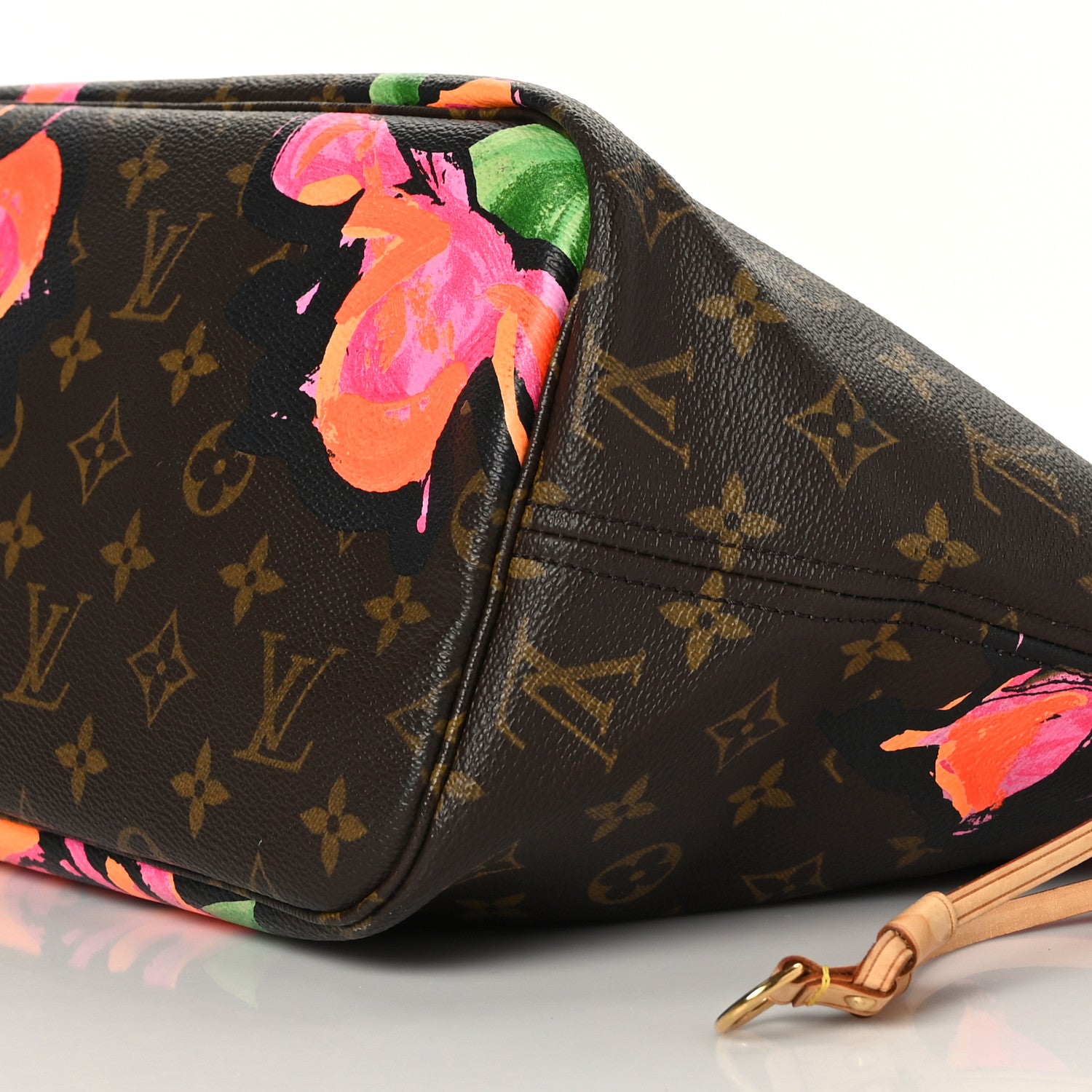 Louis Vuitton Monogram Roses Neverfull MM 9 of 11
