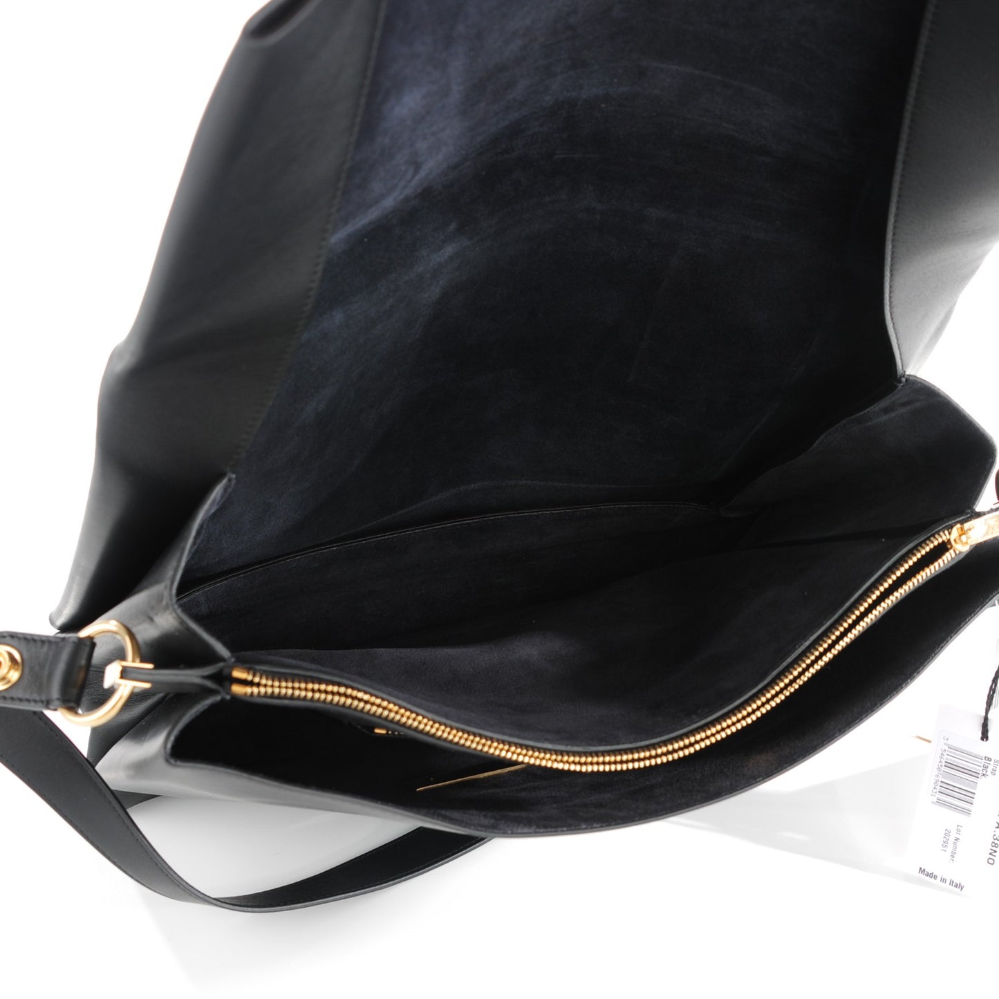 Smooth Calfskin Blade Flap Black