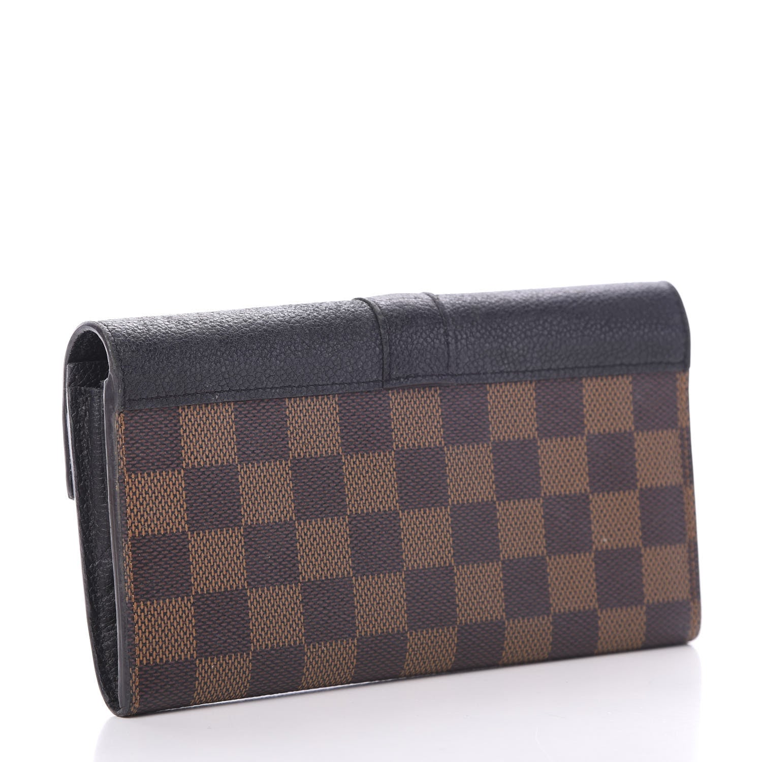 Louis Vuitton Damier Ebene Clapton Wallet Black 2 of 10