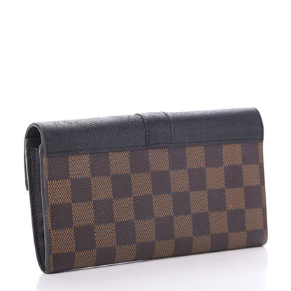 Louis Vuitton Damier Ebene Clapton Wallet Black 2 of 10