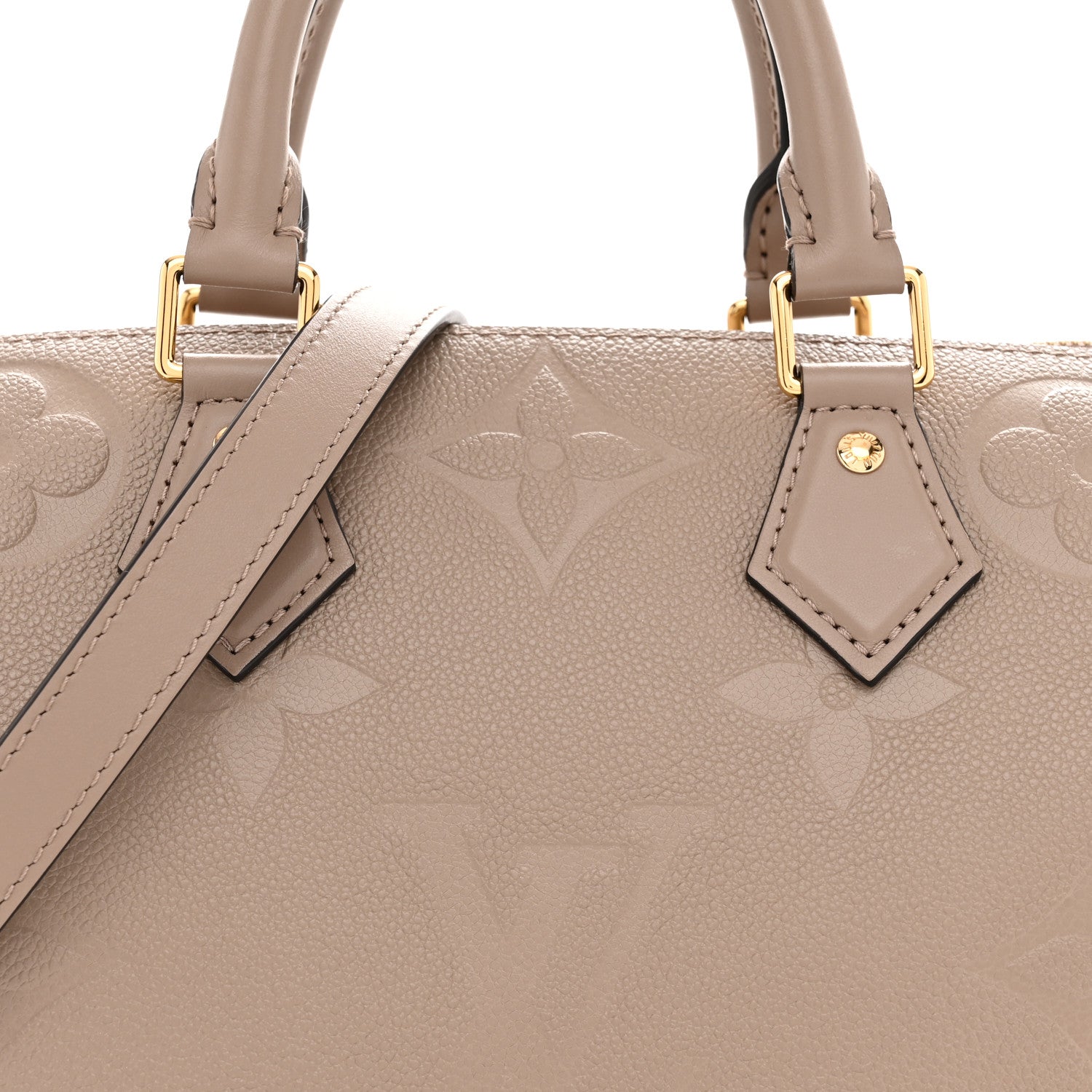 Louis Vuitton Empreinte Monogram Giant Speedy Bandouliere 25 Tourterelle 7 of 9