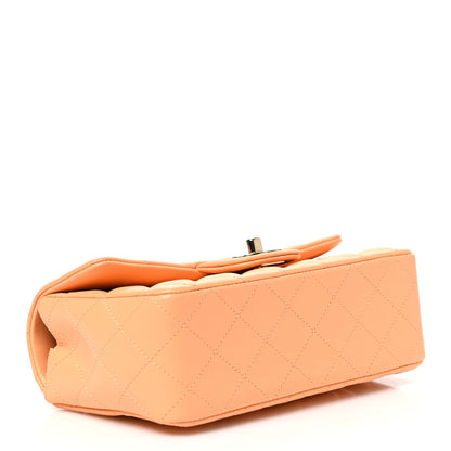 Chanel Lambskin Quilted Mini Rectangular Flap Light Orange 4 of 11
