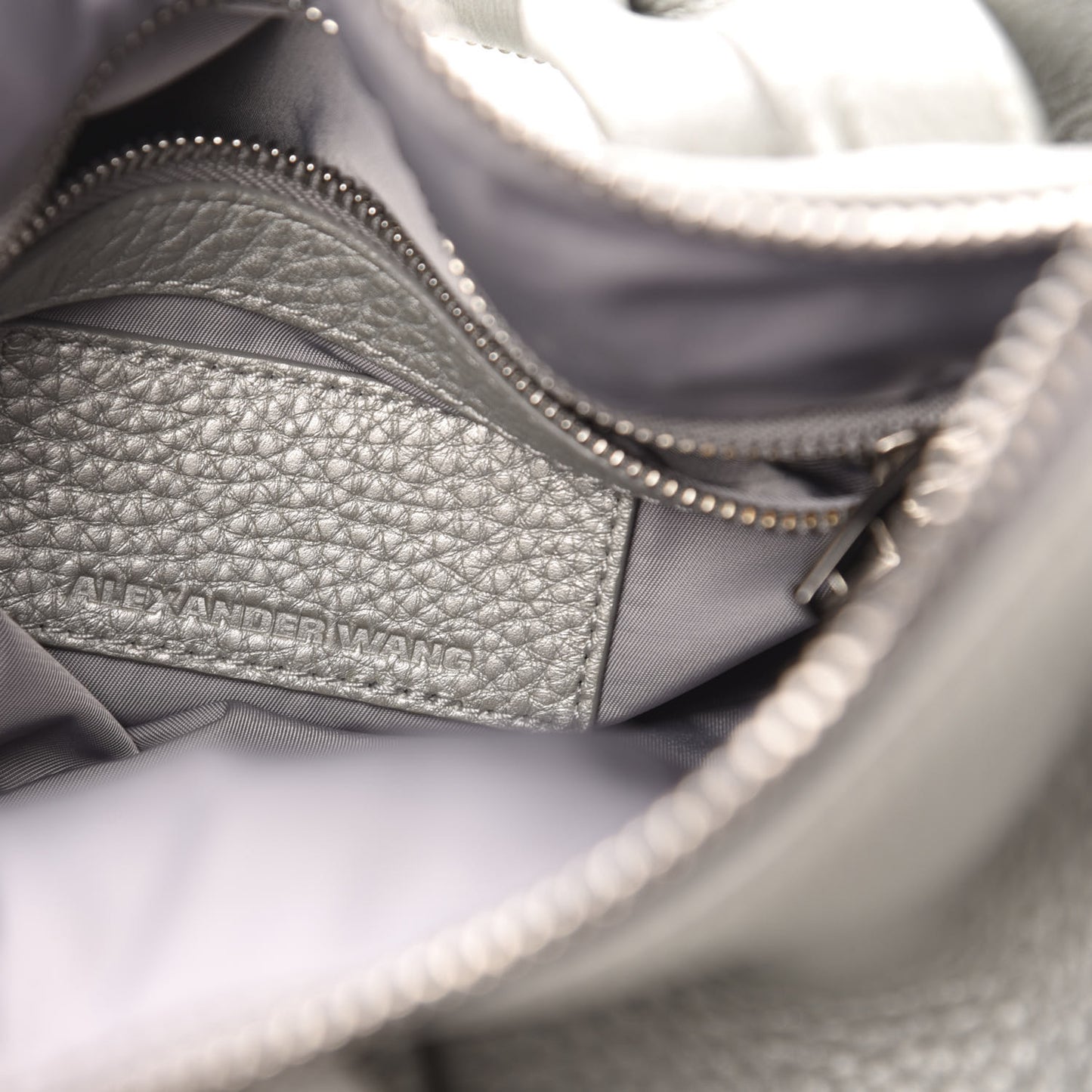 Pebbled Lambskin Rocco Silver Rhodium Hardware