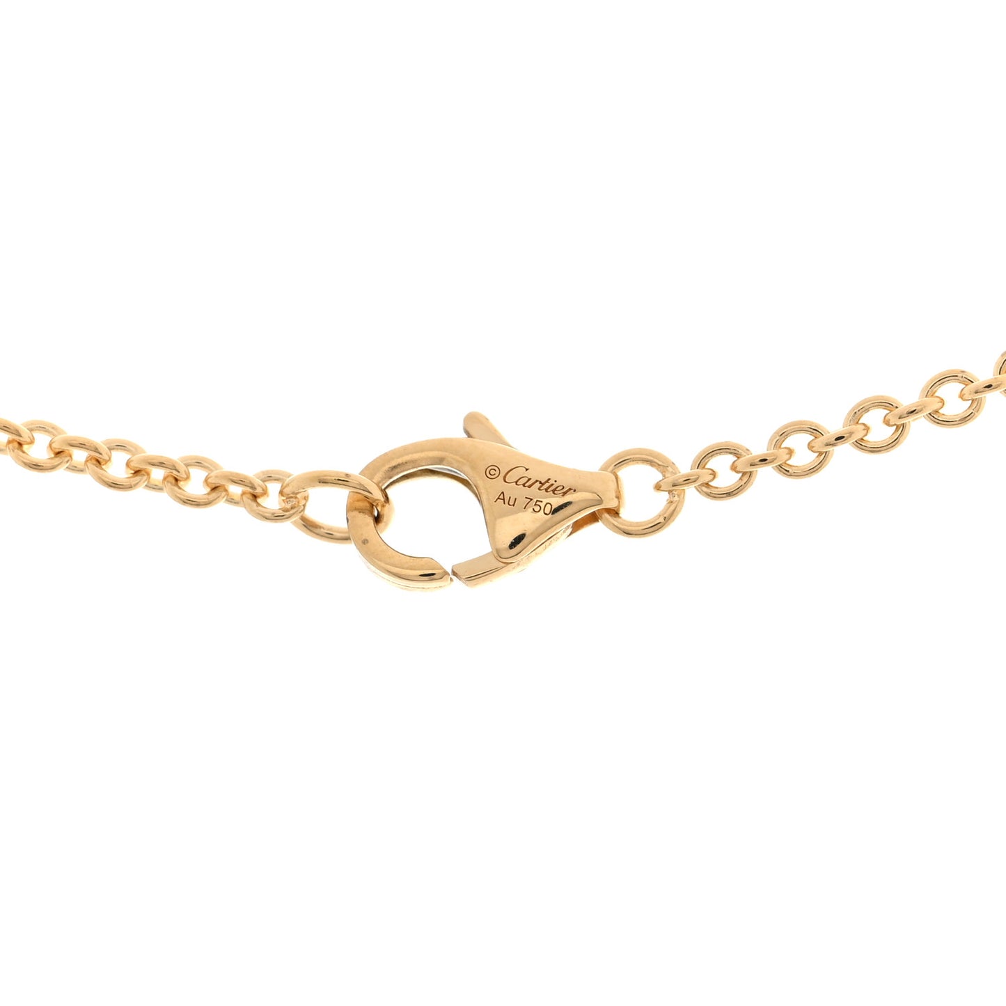 18K Yellow Gold Interlocking LOVE Necklace