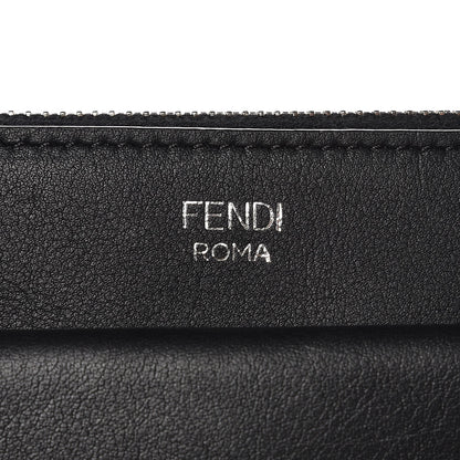 Fendi Vitello Dolce Studded Mini 2Jours Pouch Black Multicolor 8 of 15
