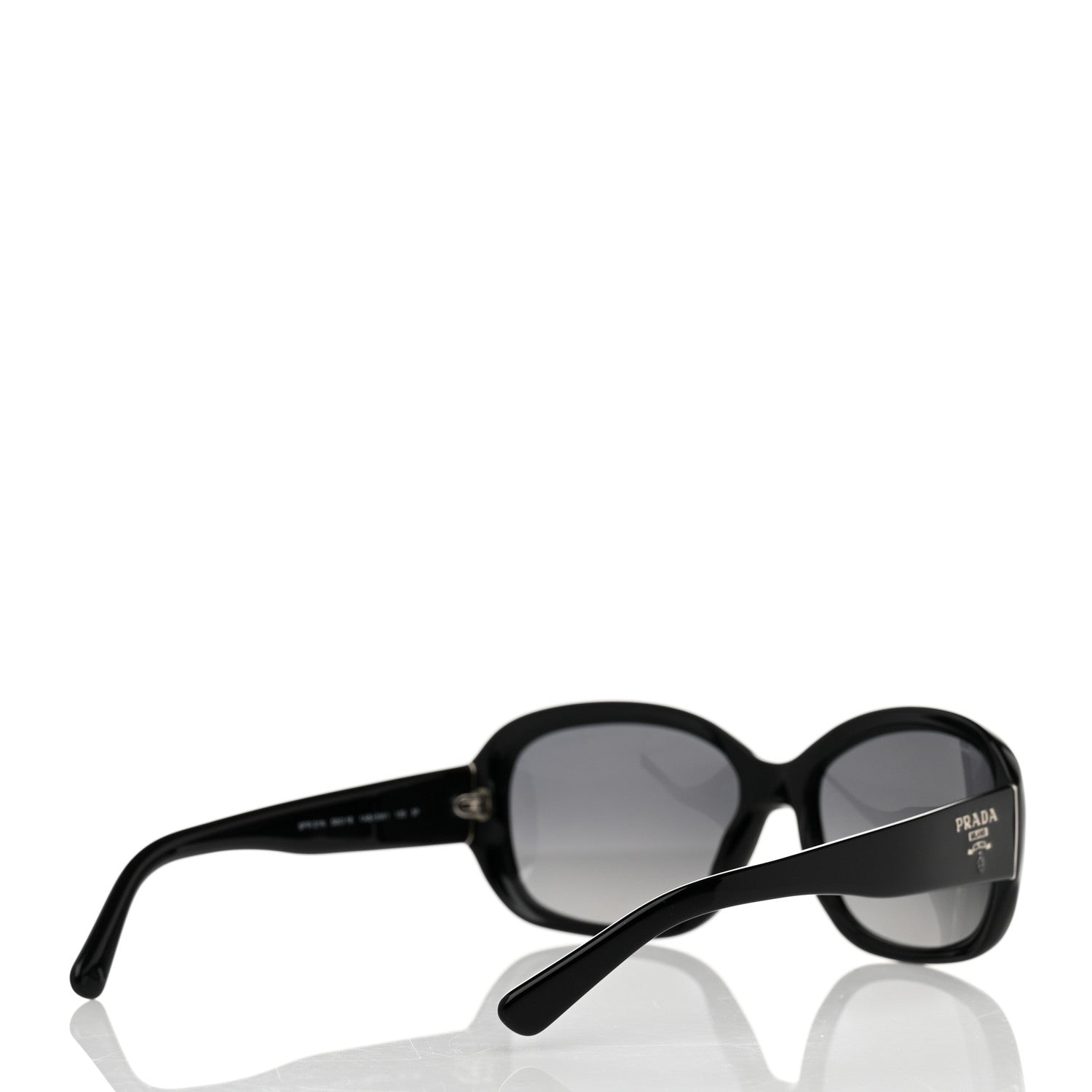 Prada Polarized Sunglasses SPR 31N Black 4 of 8
