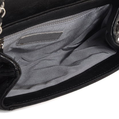 Chanel Crumpled Lambskin Mini Chain Around Messenger Black 5 of 7