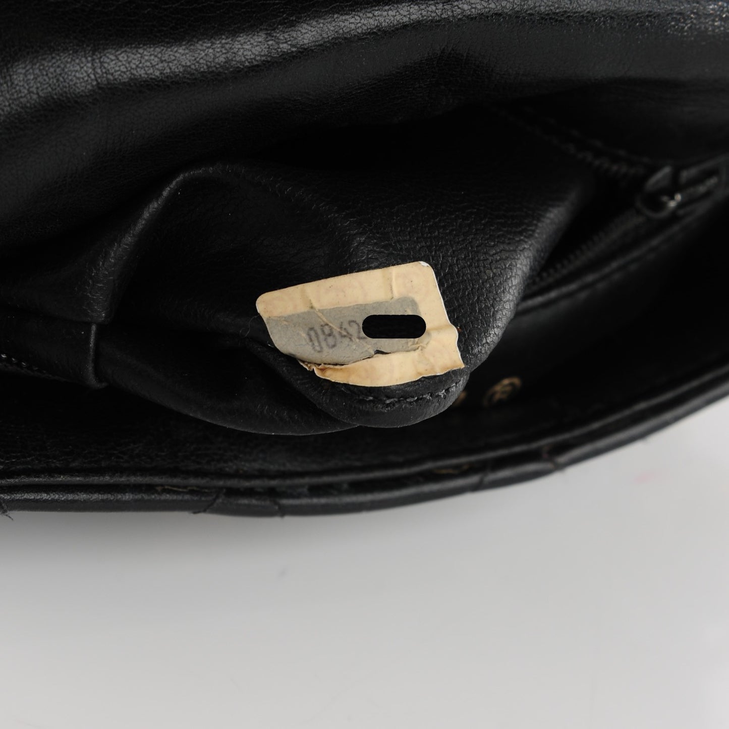 Lambskin Quilted Flap Shoulder Bag Black