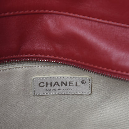 Chanel Calfskin Quilted In the Business North South Tote Red 6 of 9