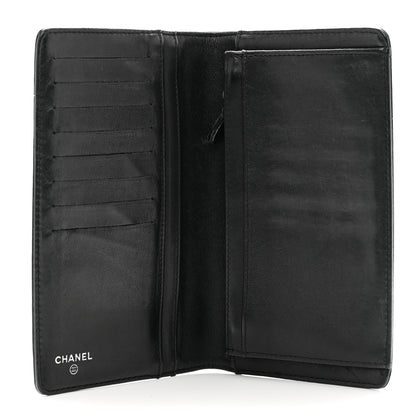 Chanel Patent Camellia Yen Wallet Black 5 of 10
