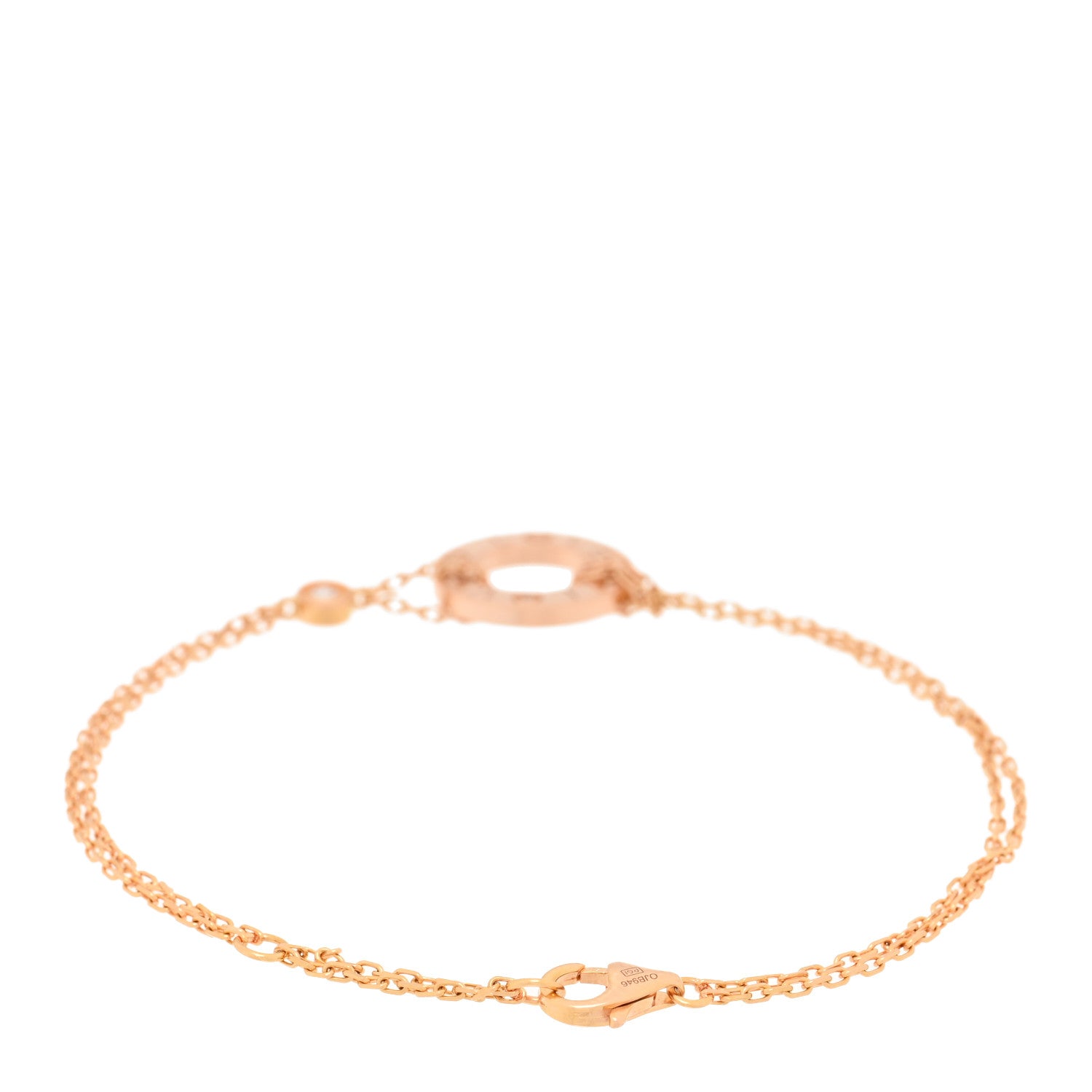 Cartier 18K Pink Gold Diamond LOVE Bracelet 2 of 4