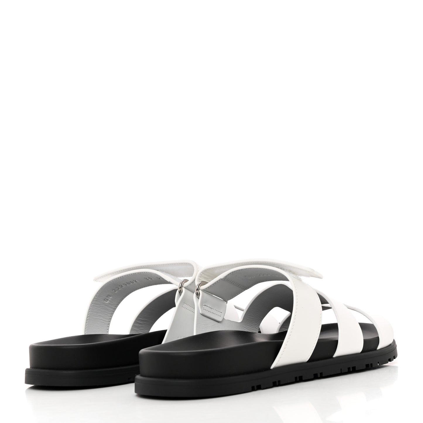 Calfskin Womens Chypre Sandals 39 White