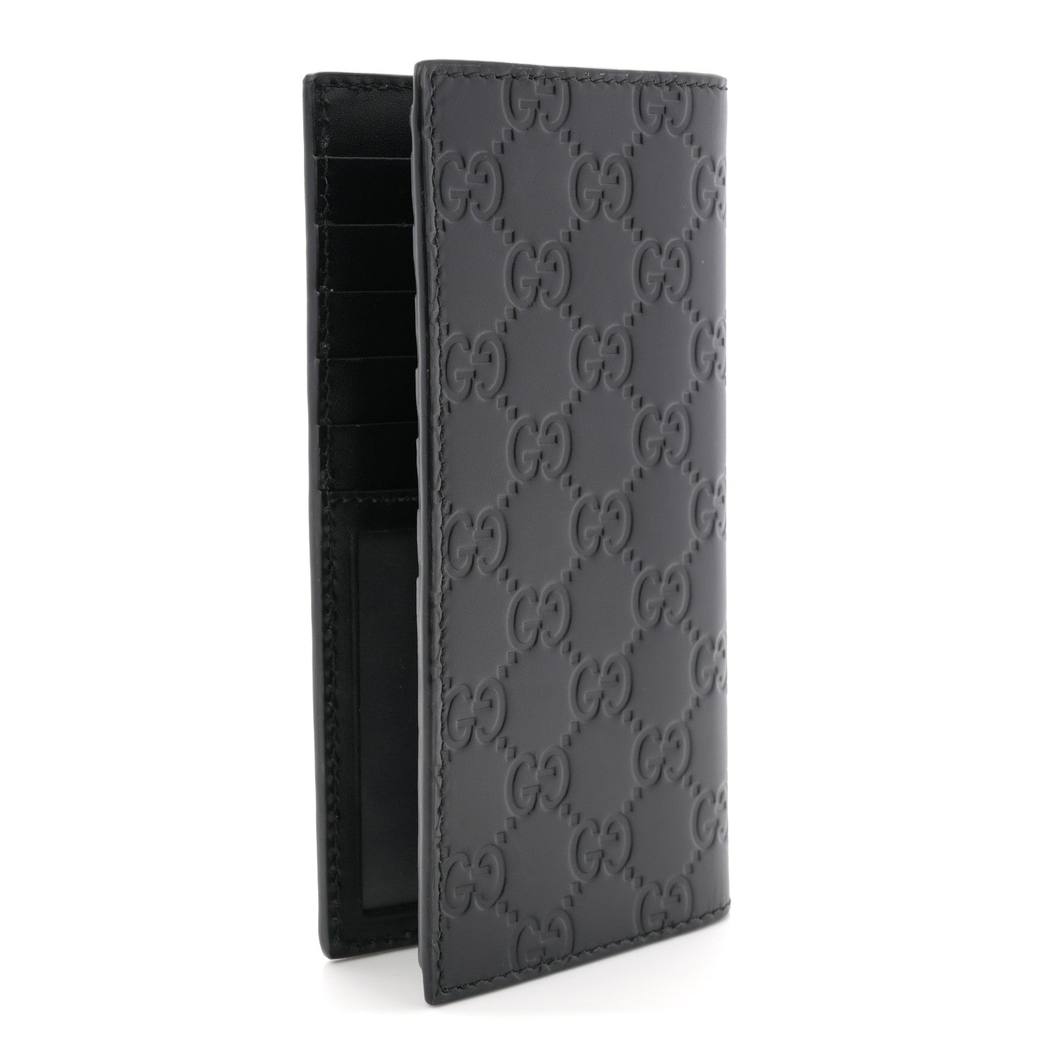 Gucci Guccissima Long Wallet Black 3 of 8