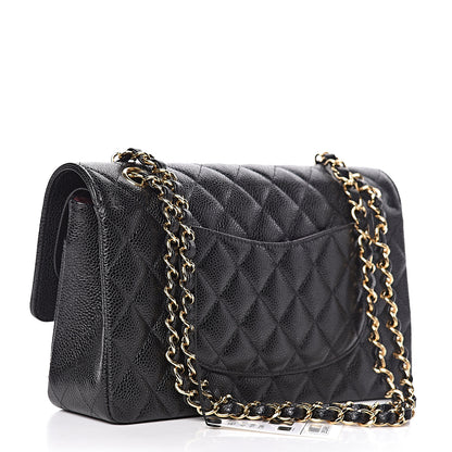 Chanel Caviar Quilted Medium Double Flap Black 3 of 11