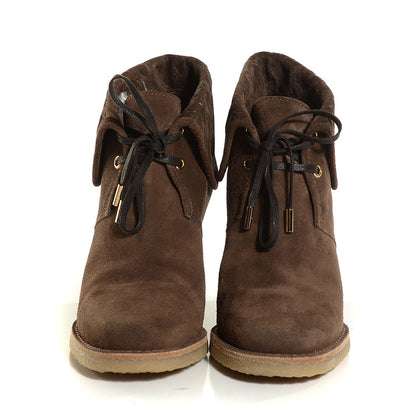 Louis Vuitton Suede Fauvist Low Boots 37.5 Brown 2 of 8