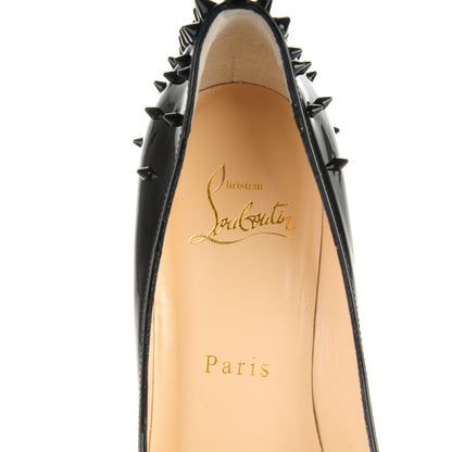 Christian Louboutin Patent Goldopump Spikes 70 Pumps 35.5 Black 7 of 7