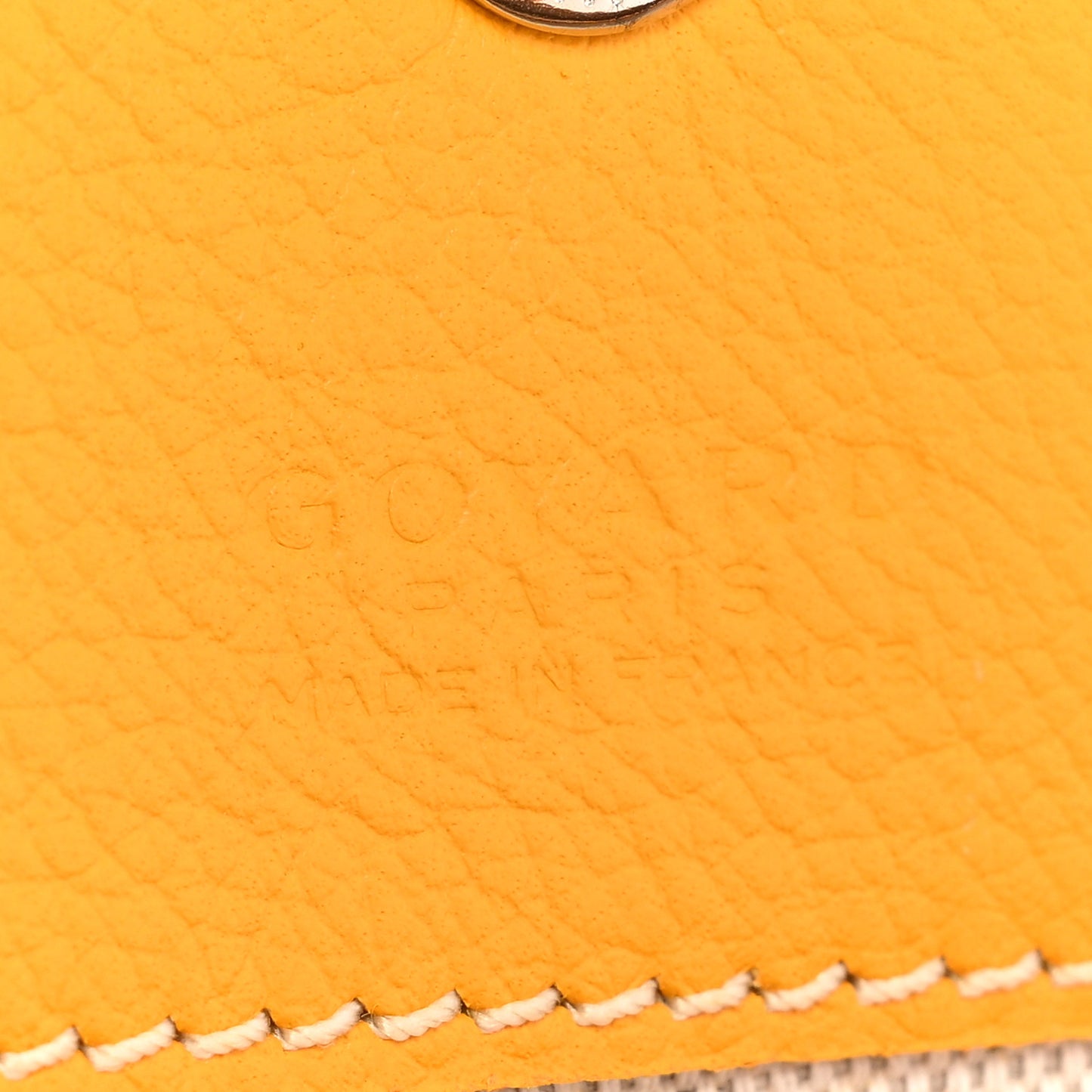 Goyardine Pouch Yellow