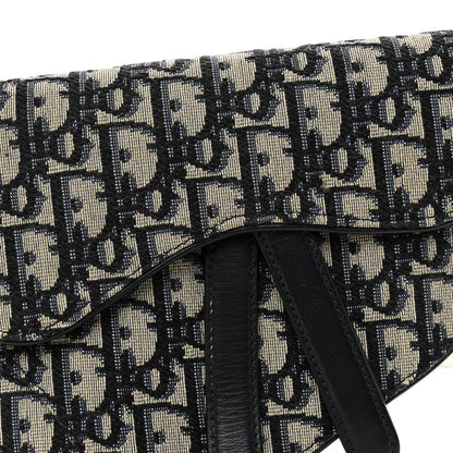 Christian Dior Oblique Saddle Belt Pouch Blue 7 of 9