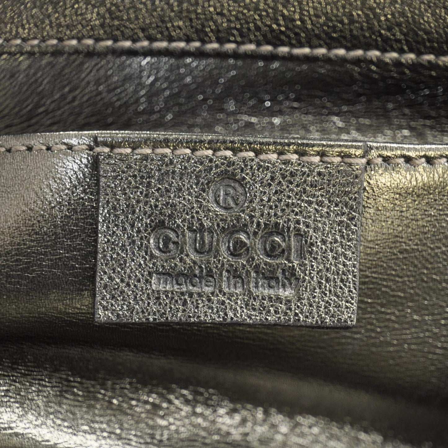 Leather Britt Clutch Metallic